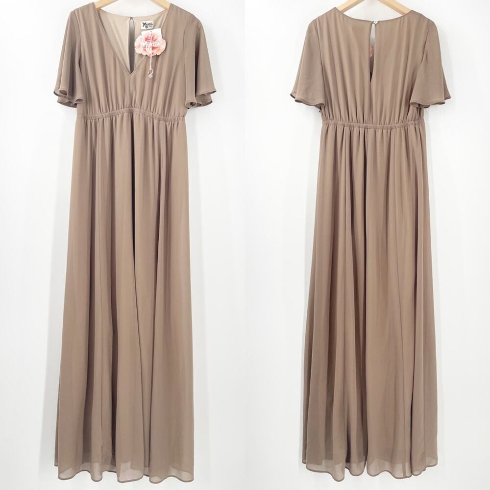 SHOW ME YOUR MUMU Dress Large Emily Maxi Empire Waist Wedding Bridal Formal NWT - Picture 2 of 15